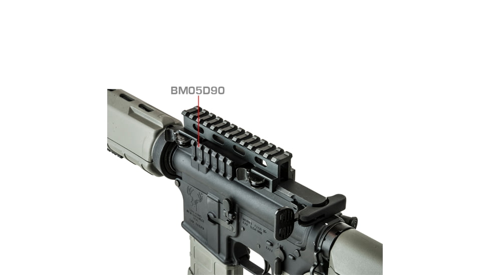 Lion Gears 90 Degree Angle Mount, 2.16in, 5 Slots, Black, Short, LG-BM05D90