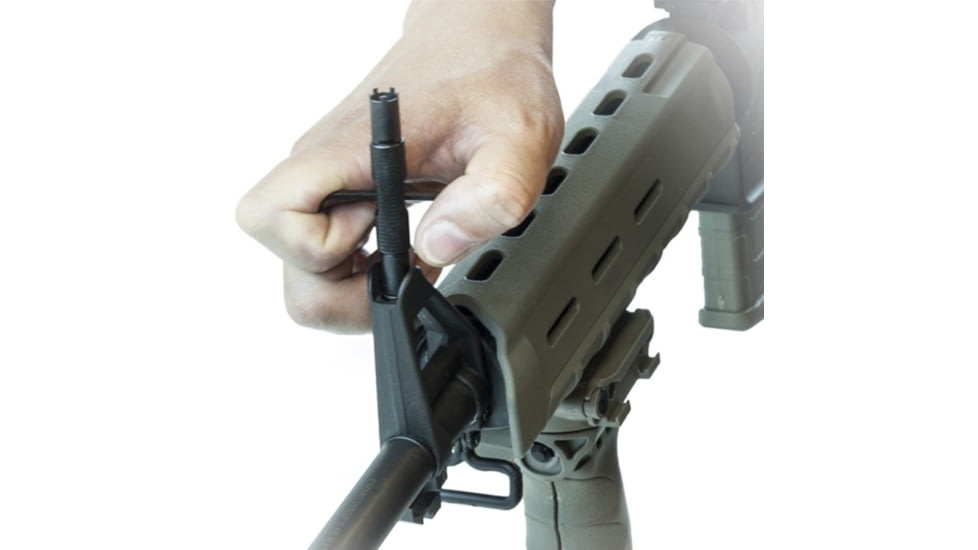 Lion Gears AS-A12FST Model AR15/M4 Steel Dual 4&amp;5-Prong Front Sight Adjustment Tool, Black, Short, LG-AS-A12FST