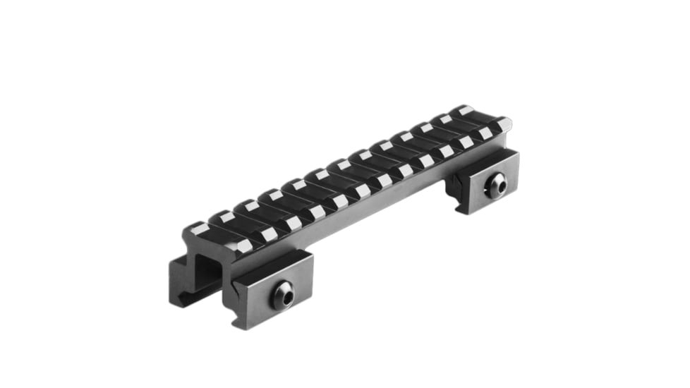 Lion Gears Riser Mount, 0.75in Riser, 5in Long with 12 Slots, Black, Medium, LG-BM1207