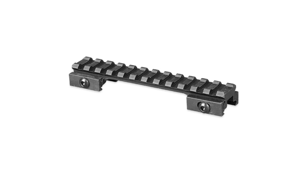 Lion Gears Riser Mount, 1/2in Riser, 5in Long with 12 Slots, Black, Medium, LG-BM1205