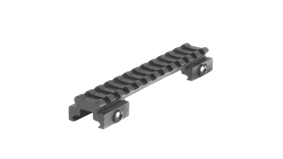 Lion Gears Riser Mount, 1/2in Riser, 5in Long with 12 Slots, Black, Medium, LG-BM1205