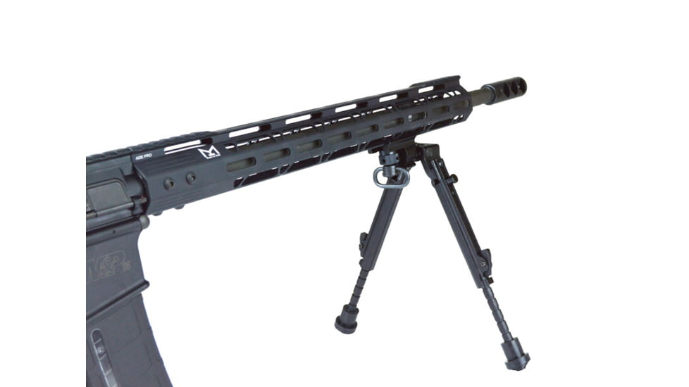 Lion Gears Scout-Pod 7in-9in Tactical Button-Lock 3-Position Folding Bi-pods, with Mlok and KeyMod Mounting Deck, LG-SP-3D06MK
