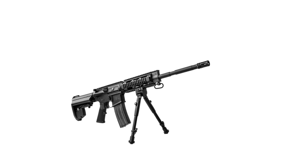 Lion Gears Scout-Pod Tactical Button-Lock Folding Bi-pods with Integrated Picatinny/Weaver Mounting Deck, 8.5in - 10.6in, LG-SP-BL09