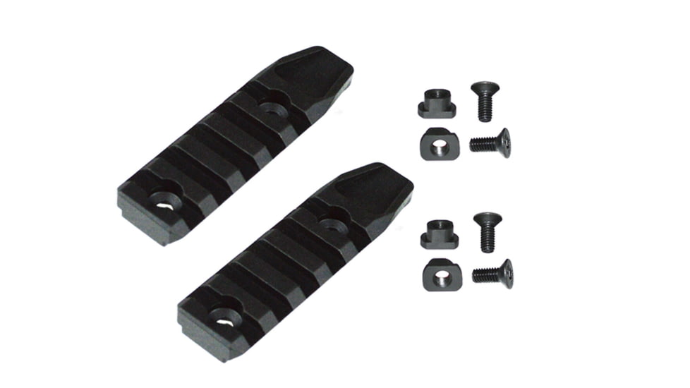 Lion Gears Tactical 2-Piece M-LOK Rail Set, 2.9in Long, 5 Slots, Black, Short, MA05ML2