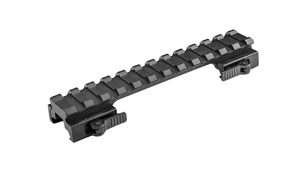 Lion Gears Tactical Picatinny 0.5 12-Slot Quick Release Riser Mount, 5in Long, Black, Low, BM1205QR