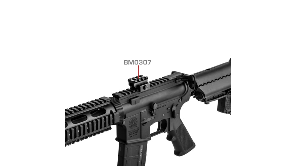 Lion Gears Tactical Picatinny .75in Riser, 1.45in Long with 3 Slots, LG-BM0307