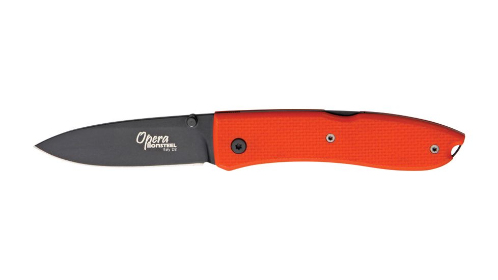 Lionsteel Opera Blade, Orange Handle, 4in. Closed LST880BOR