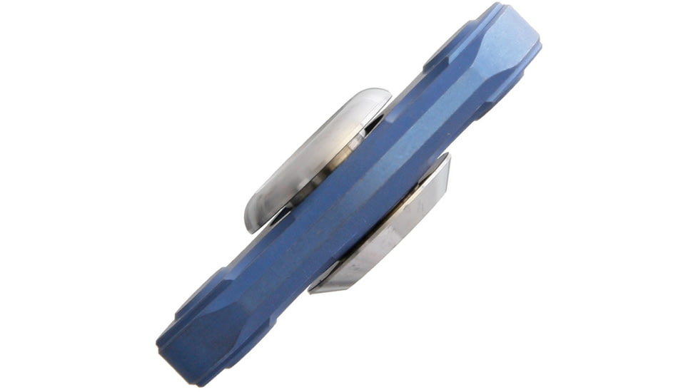 Liong Mah Designs Spinner Blue, 1.88in X .88in X .38in, Ceramic And SS Ball Bearing, Titanium Construction, Blue, GiftTin, Blue, SPINNER BLUE