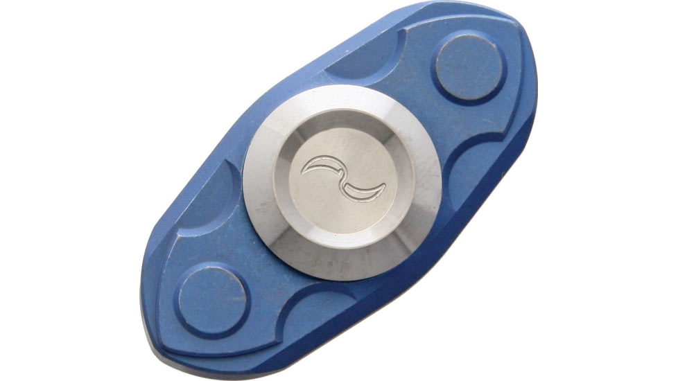Liong Mah Designs Spinner Blue, 1.88in X .88in X .38in, Ceramic And SS Ball Bearing, Titanium Construction, Blue, GiftTin, Blue, SPINNER BLUE