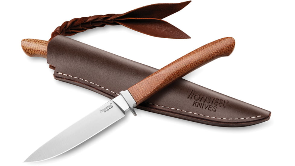 Lionsteel AGO Fixed Blade Natural Mic, LSTAG1CVN