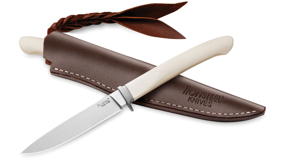 Lionsteel AGO Fixed Blade White Micarta, LSTAG1MW
