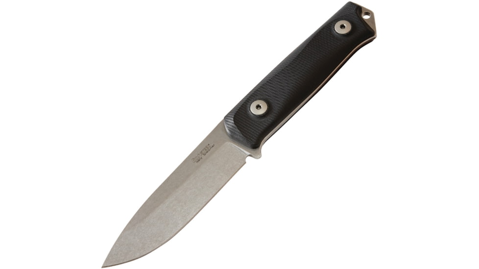 Lionsteel B41 Bushcraft Black G10 Knife, 4.13 stonewash finish Sleipner tool steel blade, Black G10 handle, B41 GBK