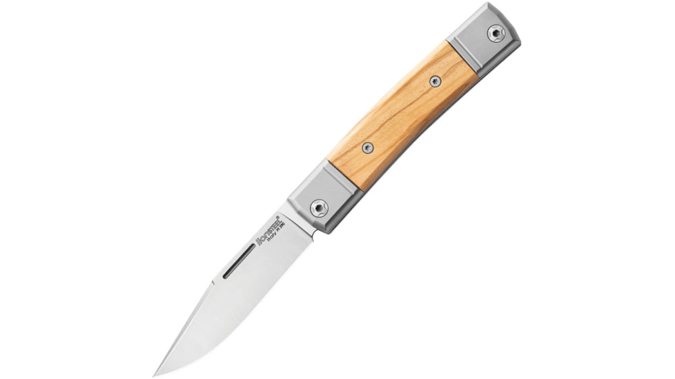 Lionsteel BestMan BM1 Slipjoint Olive Folding Knife, 2.75 satin finish Bohler M390 stainless clip blad, Olive wood handle, BM1 UL