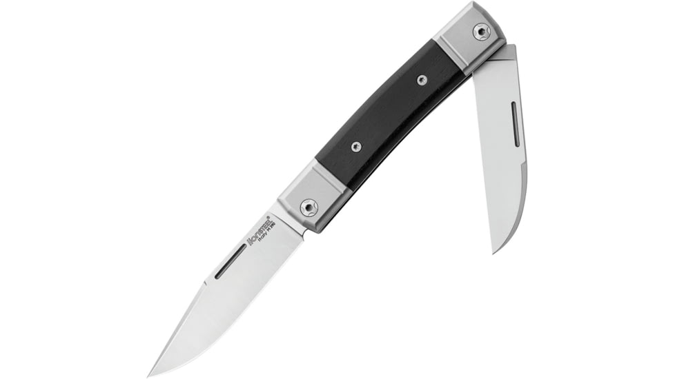 Lionsteel BestMan BM13 Slipjoint Ebony Folding Knife, Satin finish Bohler M390 stainless clip and Wharnc, Ebony wood handle, BM13 EB