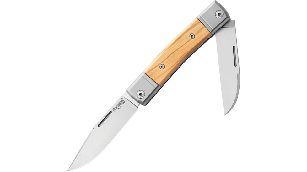Lionsteel BestMan BM13 Slipjoint Olive Folding Knife, Satin finish Bohler M390 stainless clip and Wharnc, Olive wood handle, BM13 UL