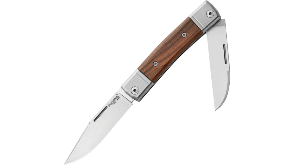 Lionsteel BestMan BM13 Slipjoint Santos Folding Knife, Satin finish Bohler M390 stainless clip and Wharnc, Santos wood handle, BM13 ST