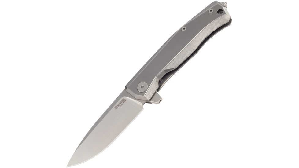 Lionsteel Myto Framelock Folding Knife, Gray, Gray titanium handle, MT01 GY