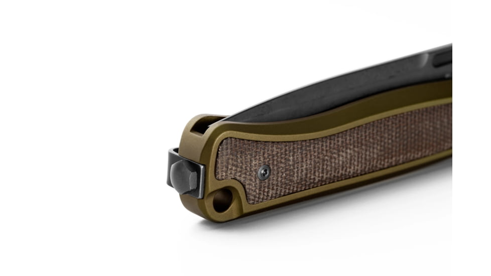 Lionsteel Skinny Framelock Folding Knife by Michele Pensato, 4.5in Closed, 3.5in Black Stonewash CPM MagnaCut Stainless Blade, Green Aluminum Handle, SK01AGB