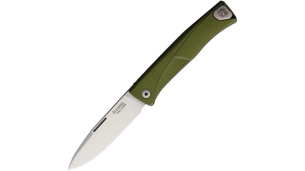 Lionsteel Thrill Slip Joint Green Al Folding Knife, 3 satin finish Bohler M390 stainless blade, Green aluminum handle, TL A GS
