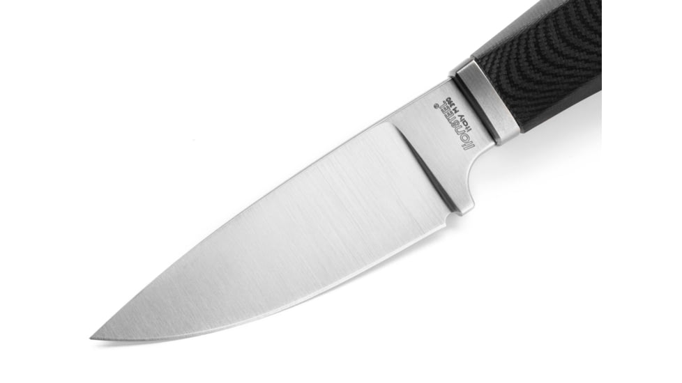 Lionsteel Willy Fixed Blade Knife, 3.1in, M390 Steel, Drop Point, G10/Ti Handle, Black, WL1 GBK