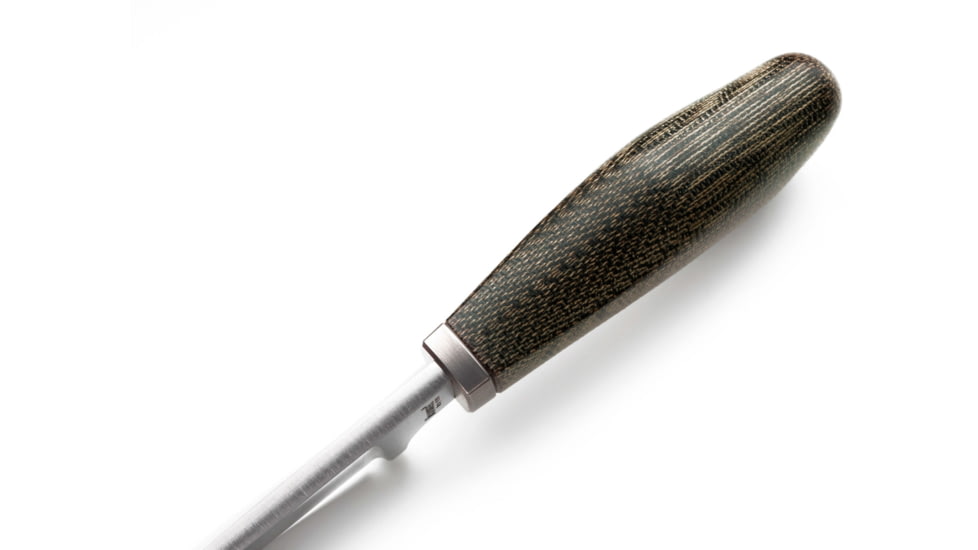 Lionsteel Willy Fixed Blade Knife, 3.1in, M390 Steel, Drop Point, Micarta/Ti Handle, Green Canvas, WL1 CVG