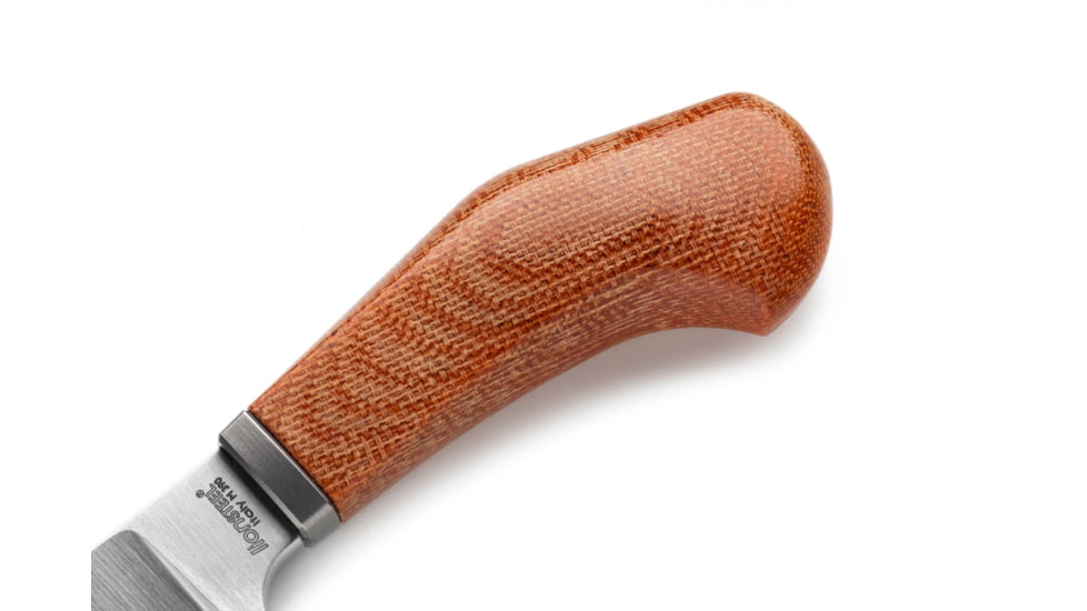 Lionsteel Willy Fixed Blade Knife, 3.1in, M390 Steel, Drop Point, Micarta/Ti Handle, Natural, WL1 CVN
