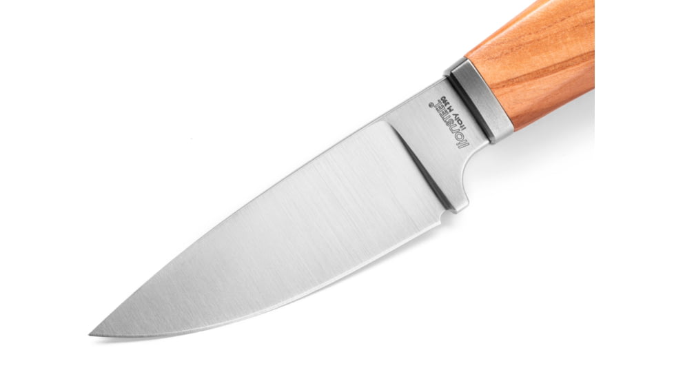 Lionsteel Willy Fixed Blade Knife, 3.1in, M390 Steel, Drop Point, Olive Wood Handle, Olive, WL1 UL