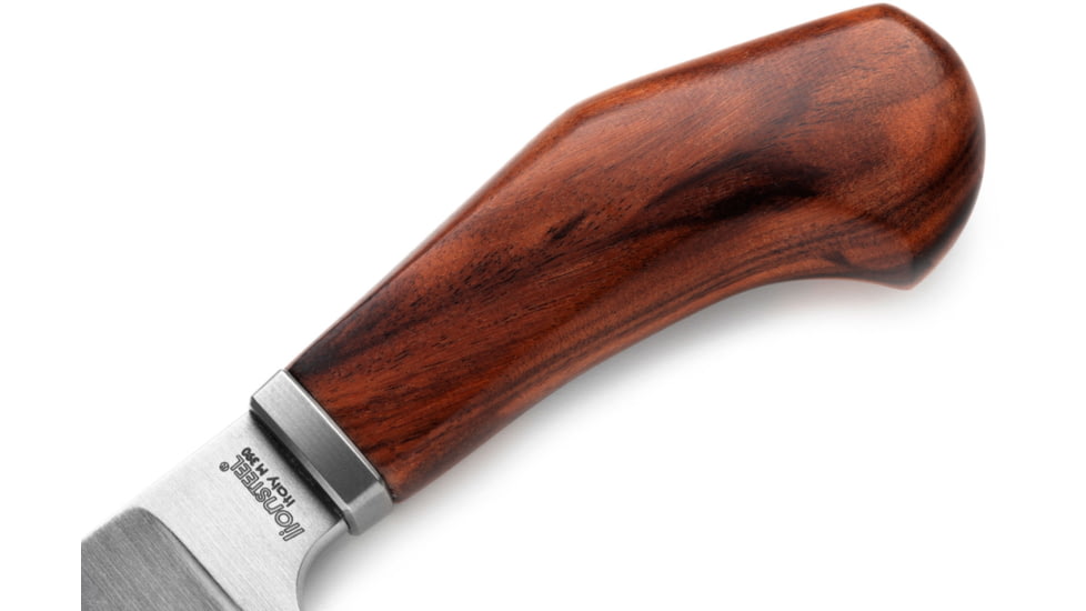 Lionsteel Willy Fixed Blade Knife, 3.1in, M390 Steel, Drop Point, Santos Wood Handle, Santos, WL1 ST