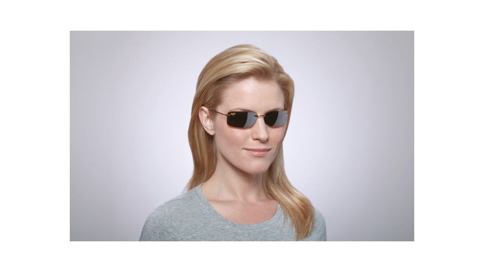 Maui Jim Little Beach Sunglasses w/ Amber Frame and HCL Bronze Lenses - H515-21, On Model