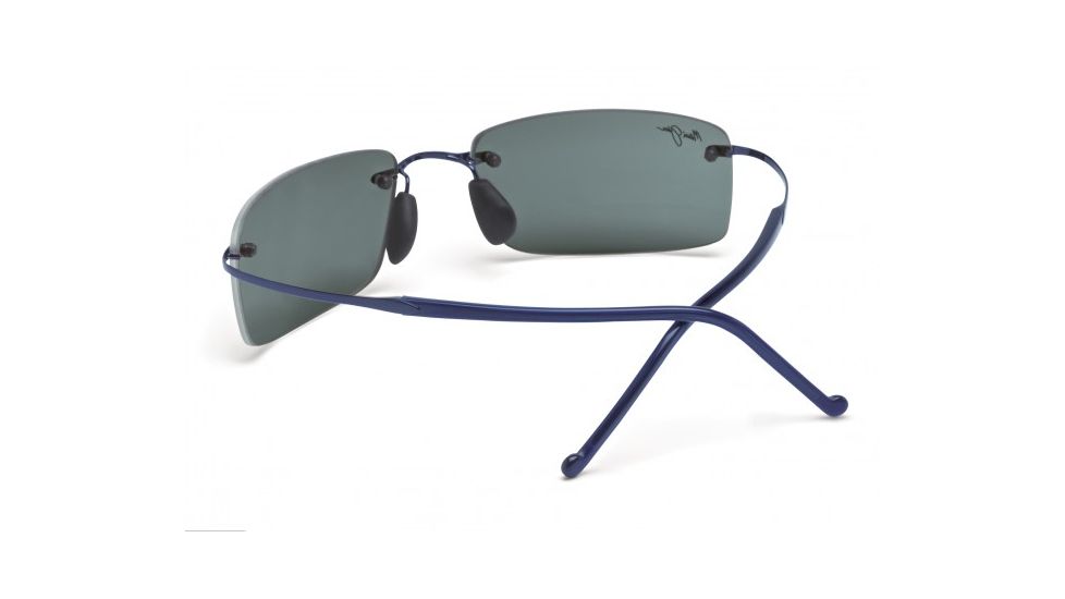 Maui Jim Little Beach Sunglasses w/ Blue Frame and Neutral Grey Lenses - 515-03, Back View