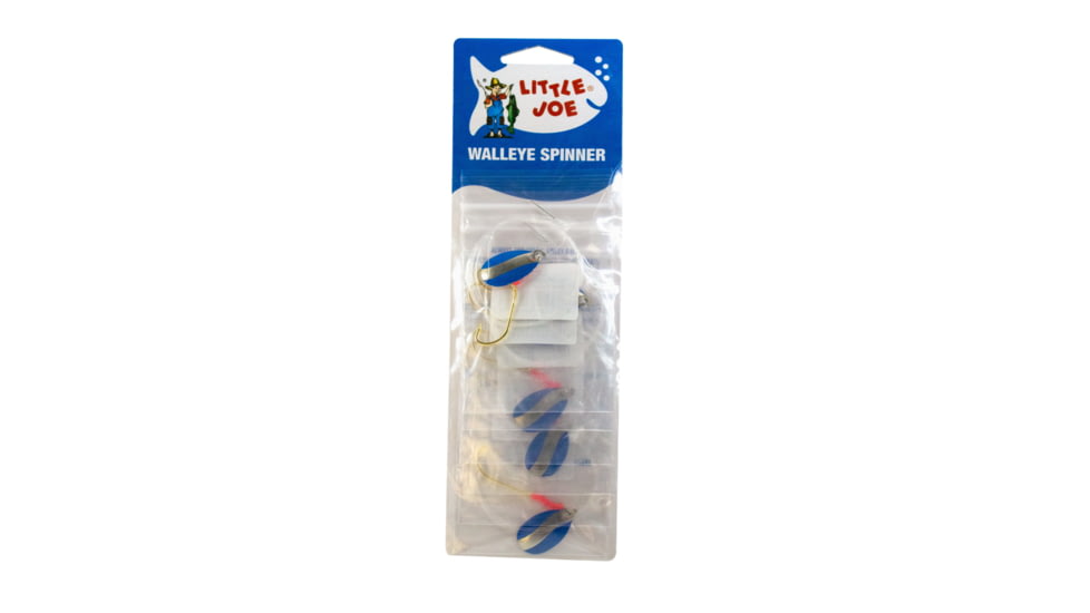 Little Joe Walleye Spinner, Blue/Chrome, 6/Cd, LR786