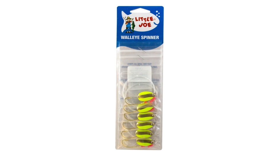 Little Joe Walleye Spinner, Chartreuse/Gold, 6/Cd, LR787