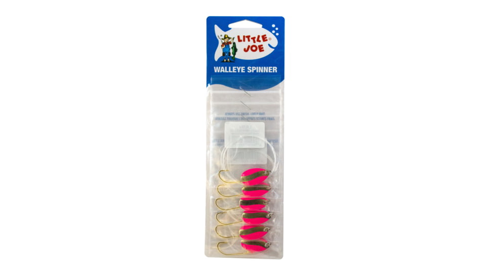 Little Joe Walleye Spinner, Pink/Gold, 6/Cd, LR784