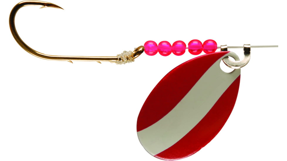 Little Joe Walleye Spinner, Red/White, 6/Strip Carded, LR774