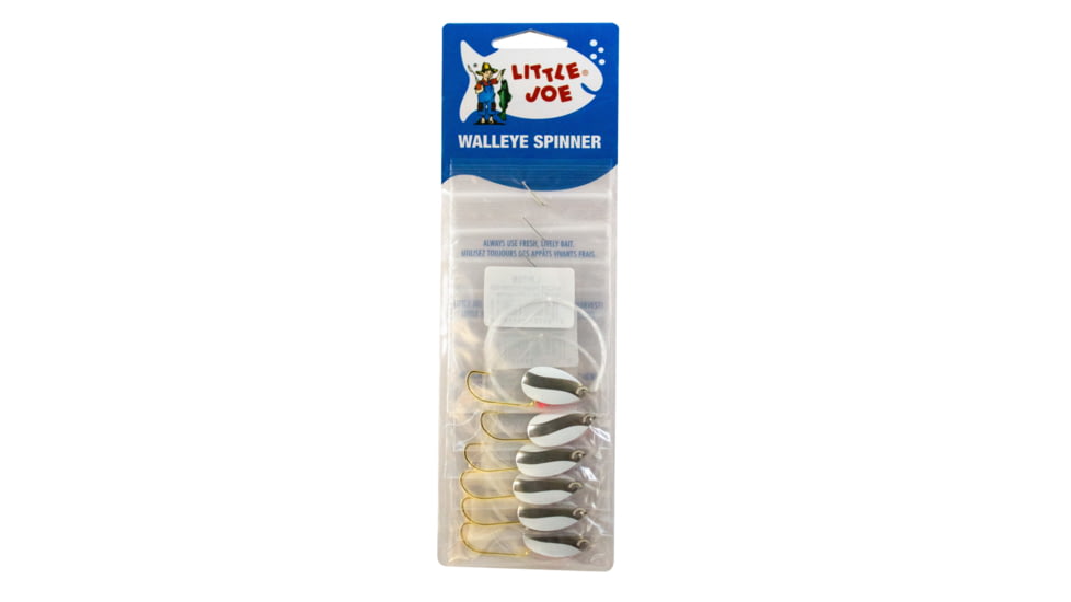 Little Joe Walleye Spinner, White/Chrome, 6/Cd, LR785