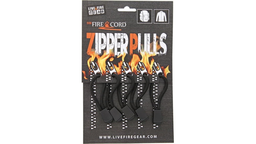 Live Fire FireCord Zipper Pulls