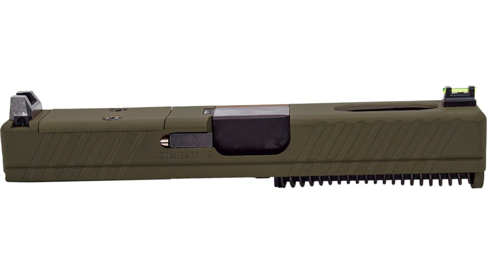 Live Free Armory Completed LF19 Combat Slide with RMR Cut, Glock 19 Gen 3, OD Green, G319C311231FC