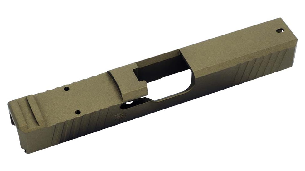 Live Free Armory LF19 Chamfered Series Pistol Slide w/ No RMR Optic Cut, Glock 19, Burnt Bronze, G319CH411192F