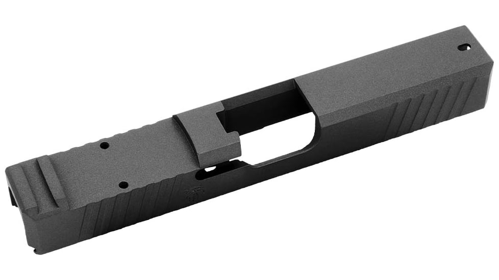 Live Free Armory LF19 Chamfered Series Pistol Slide w/ No RMR Optic Cut, Glock 19, Tungsten, G319CH511202F