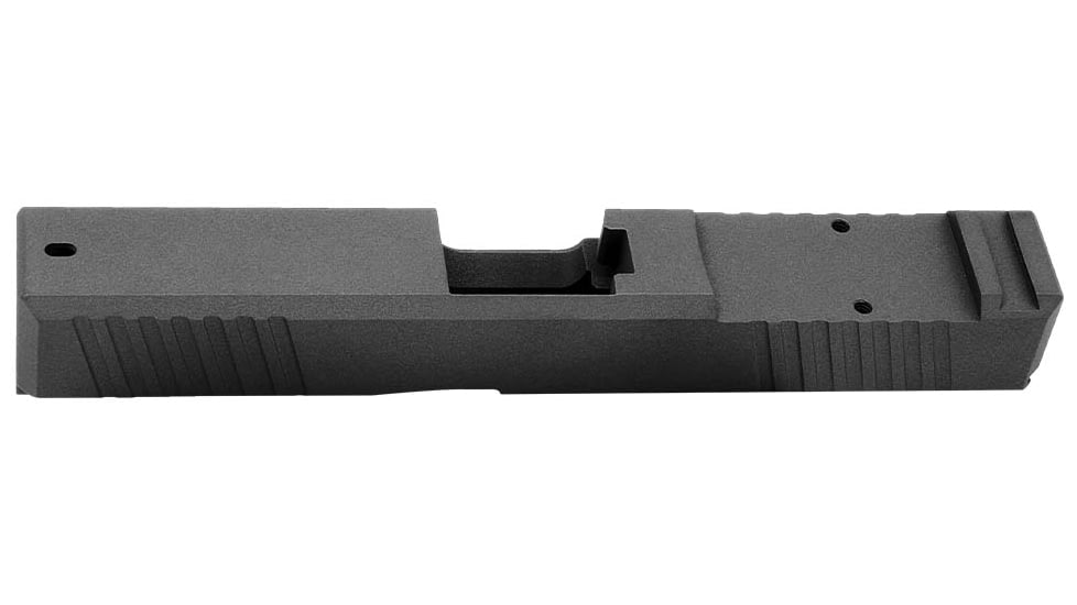 Live Free Armory LF19 Chamfered Series Pistol Slide w/ No RMR Optic Cut, Glock 19, Tungsten, G319CH511202F