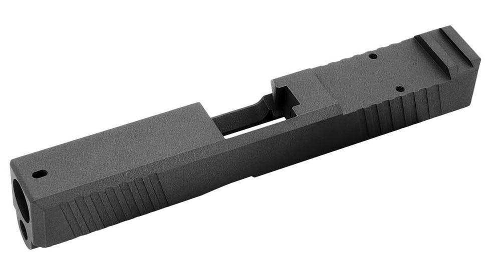 Live Free Armory LF19 Chamfered Series Pistol Slide w/ No RMR Optic Cut, Glock 19, Tungsten, G319CH511202F