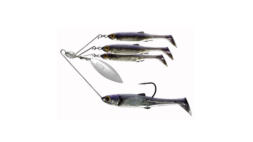 Live Target BB MED SRS,MSV,Prpl Pearl/Slvr,4/0,3/8oz MNSR11MD851