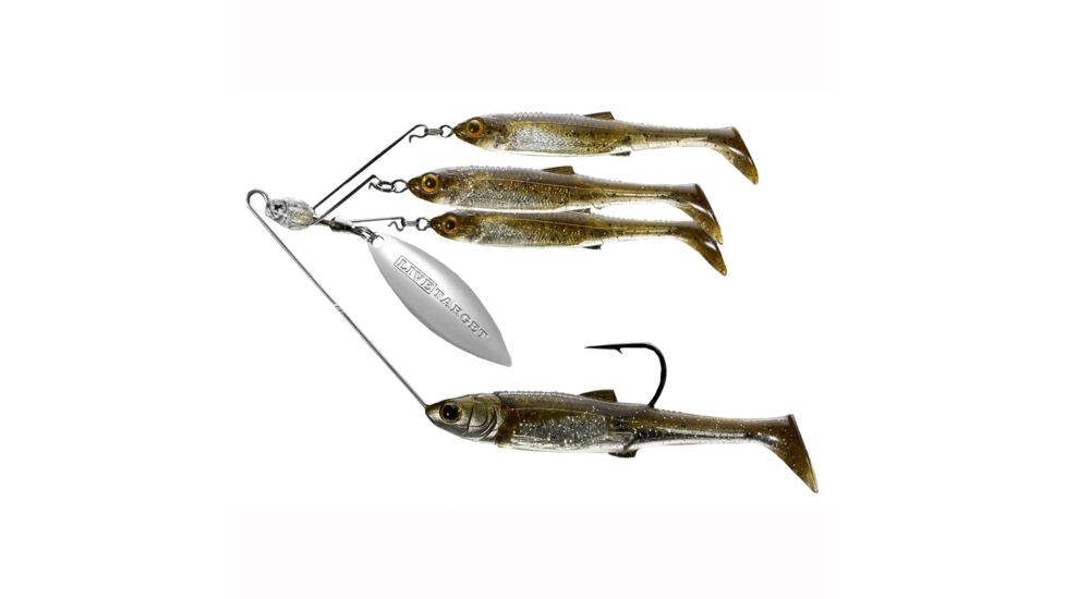 Live Target BB SM SRS,MSV,Grn Pmpknsd/Slvr,3/0,3/8oz MNSR11SM852