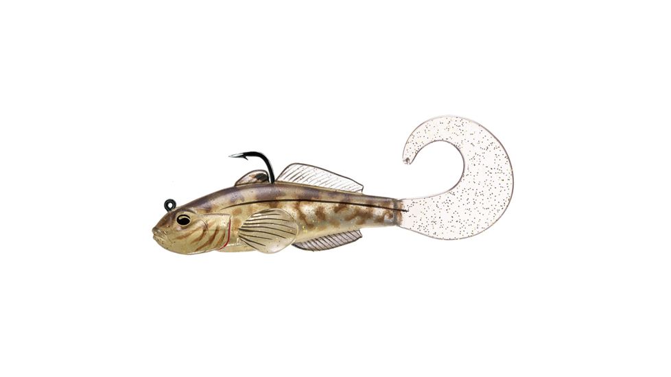 Live Target Goby soft plastic,medium sink,natural1/0 GOB80ST605