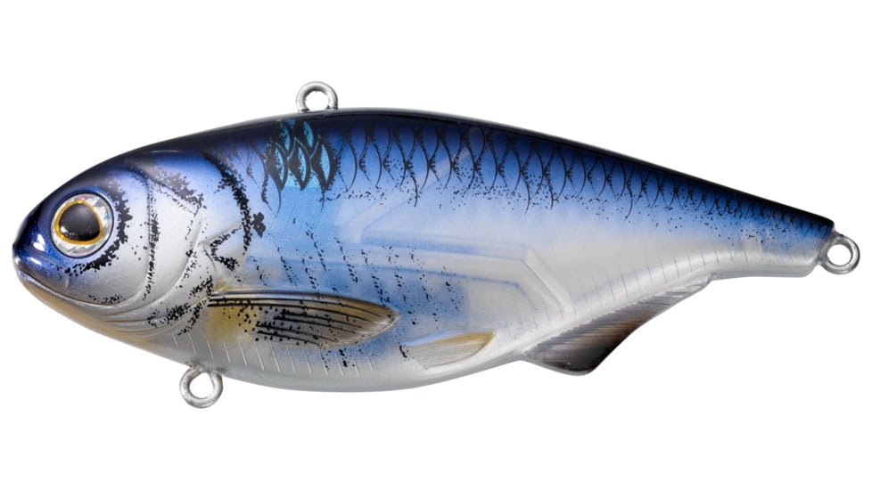Live Target Livetarget Golden Shiner Lipless Rattlebait, Sinking, Silver/Black, 2 3/8in, 1/4oz, #8 Hook, GS60SK202