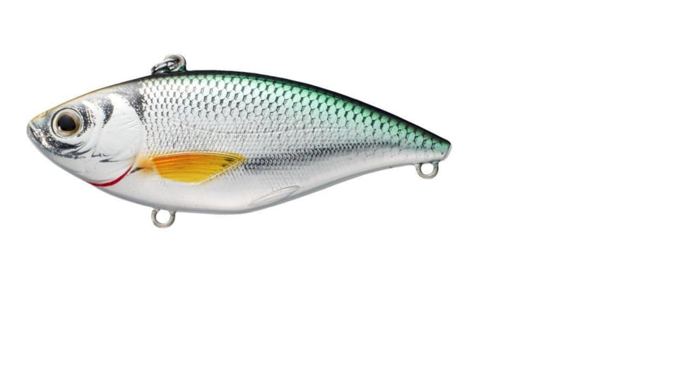 Live Target Livetarget Golden Shiner Lipless Rattlebait, Sinking, Silver/Green, 2 7/8in, 1/2oz, #6 Hook, GS70SK203