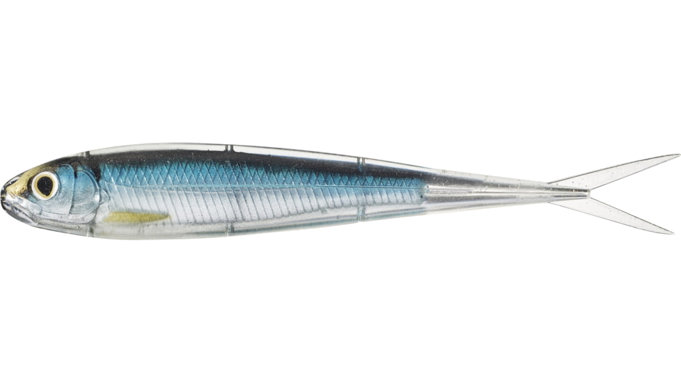 Live Target Twitch Minnow Soft Jerkbaits, 4, 5.25in, Silver/Blue, SSR130S201