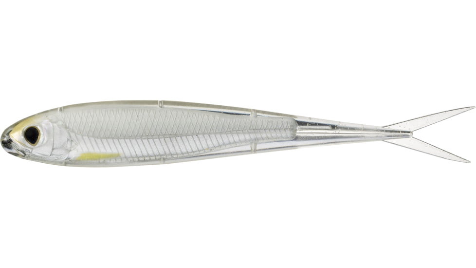Live Target Twitch Minnow Soft Jerkbaits, 4, 5.25in, Silver/Pearl, SSR130S134