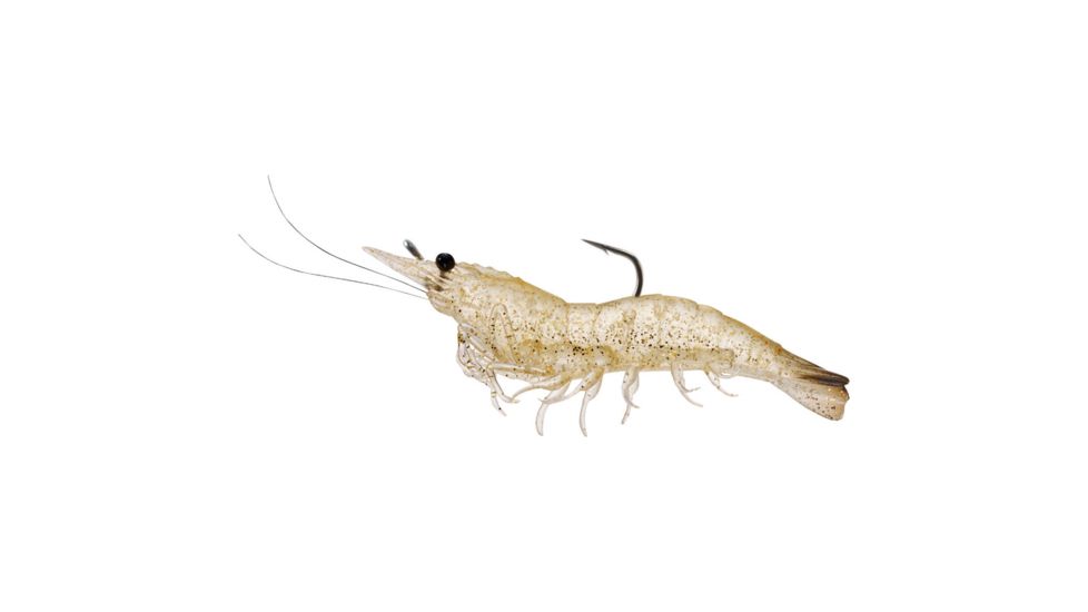 Live Target Rigged Shrimp Soft Plstc,glass shrimp,1/0 SSF75SK911