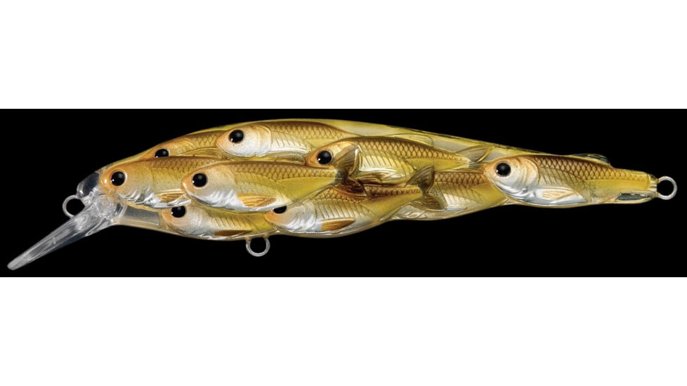 Live Target Yearling Baitball Jerkbait,3.375in,Pearl/Olive Shad 144669